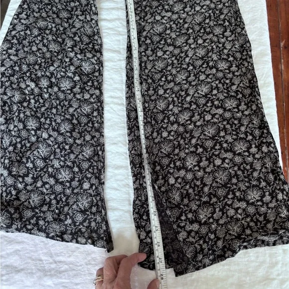 Denim & Supply Ralph Lauren Floral Elastic Tie Wrap Wide Leg Pants Size Medium - Picture 11 of 12